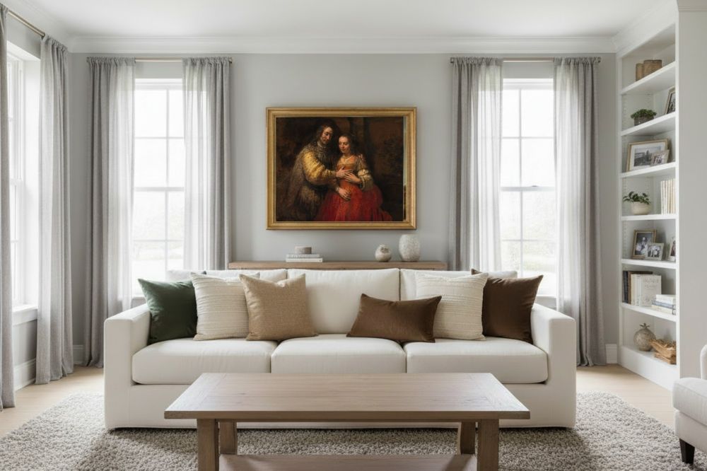 Framed room mockup - gold