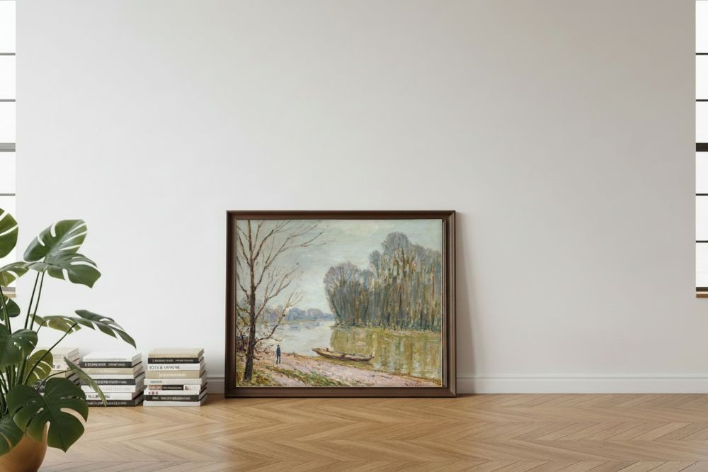 Framed room mockup - leaning