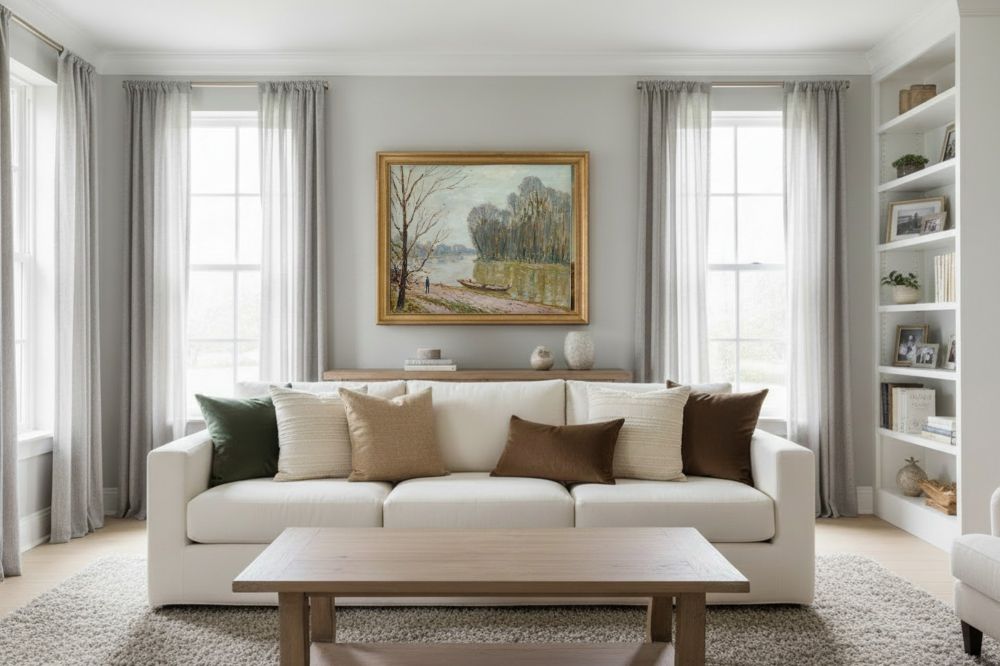 Framed room mockup - gold
