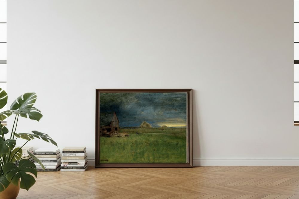 Framed room mockup - leaning