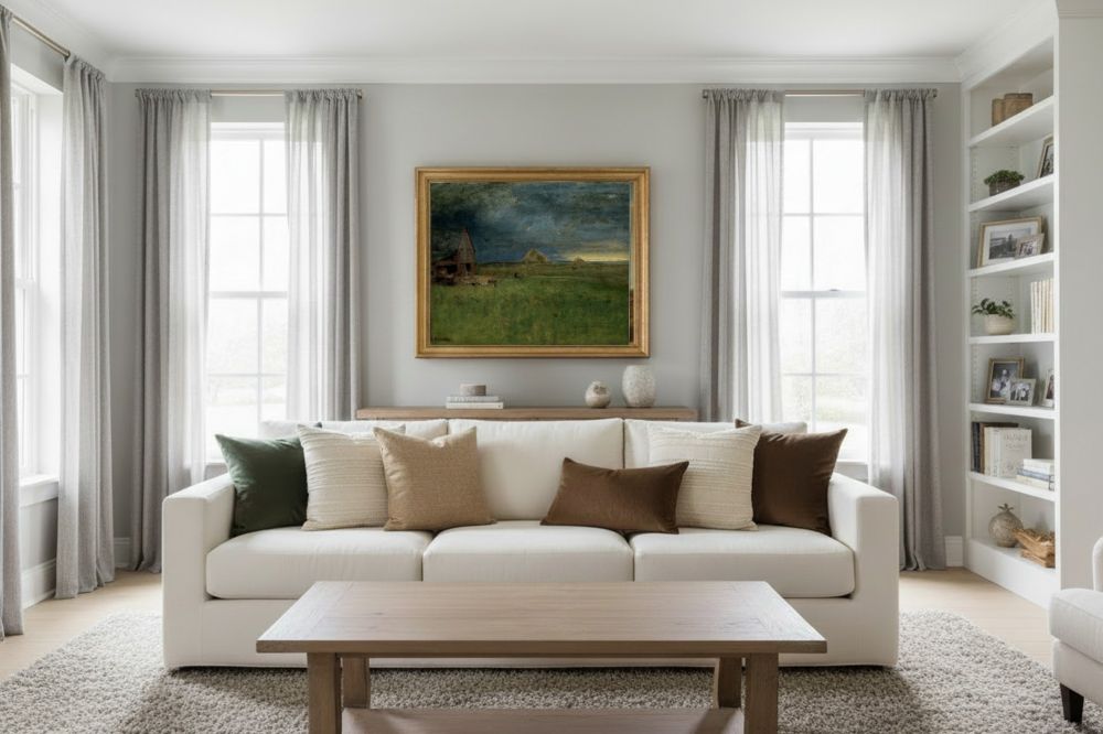 Framed room mockup - gold