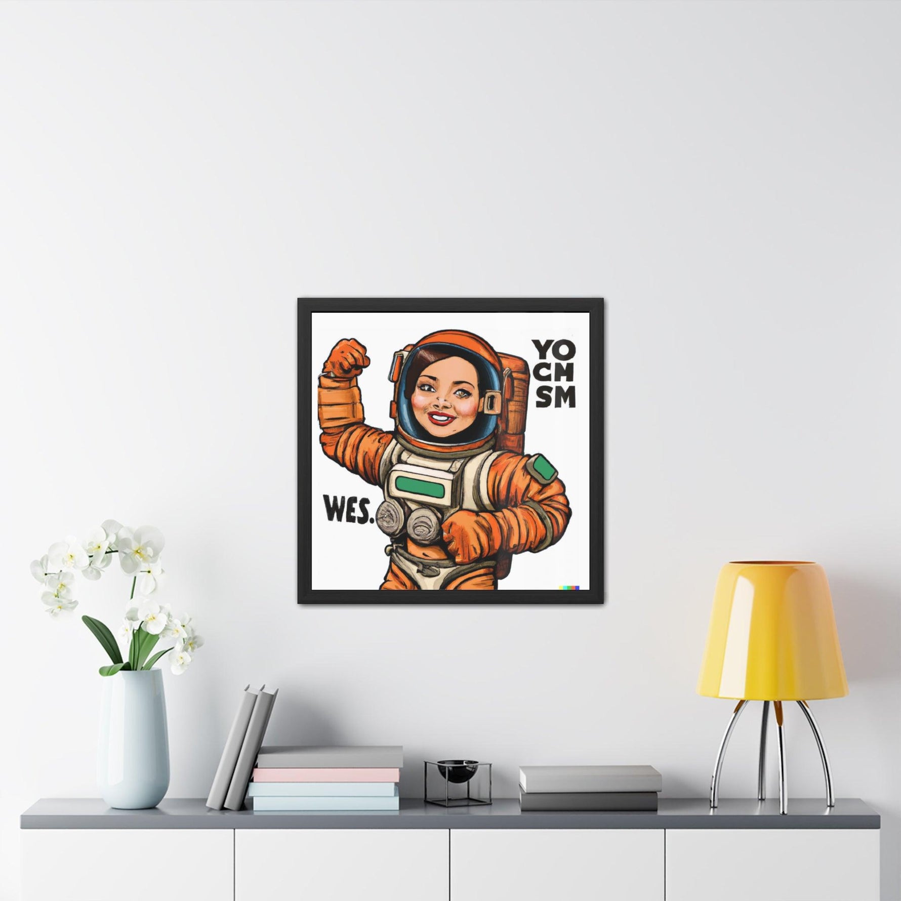 The Mars Project Feminist Astronaut Poster Wall Art