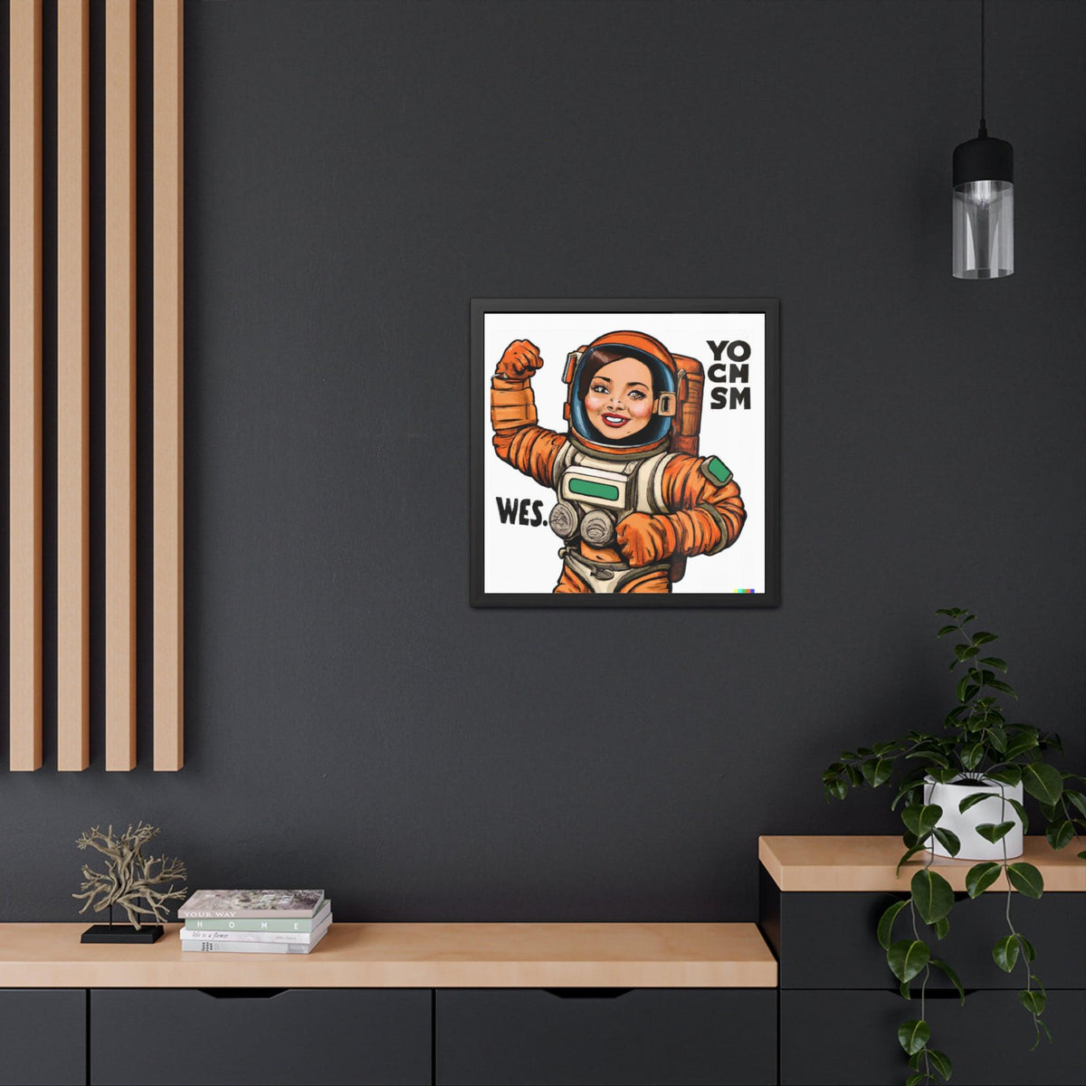 The Mars Project Feminist Astronaut Poster Wall Art