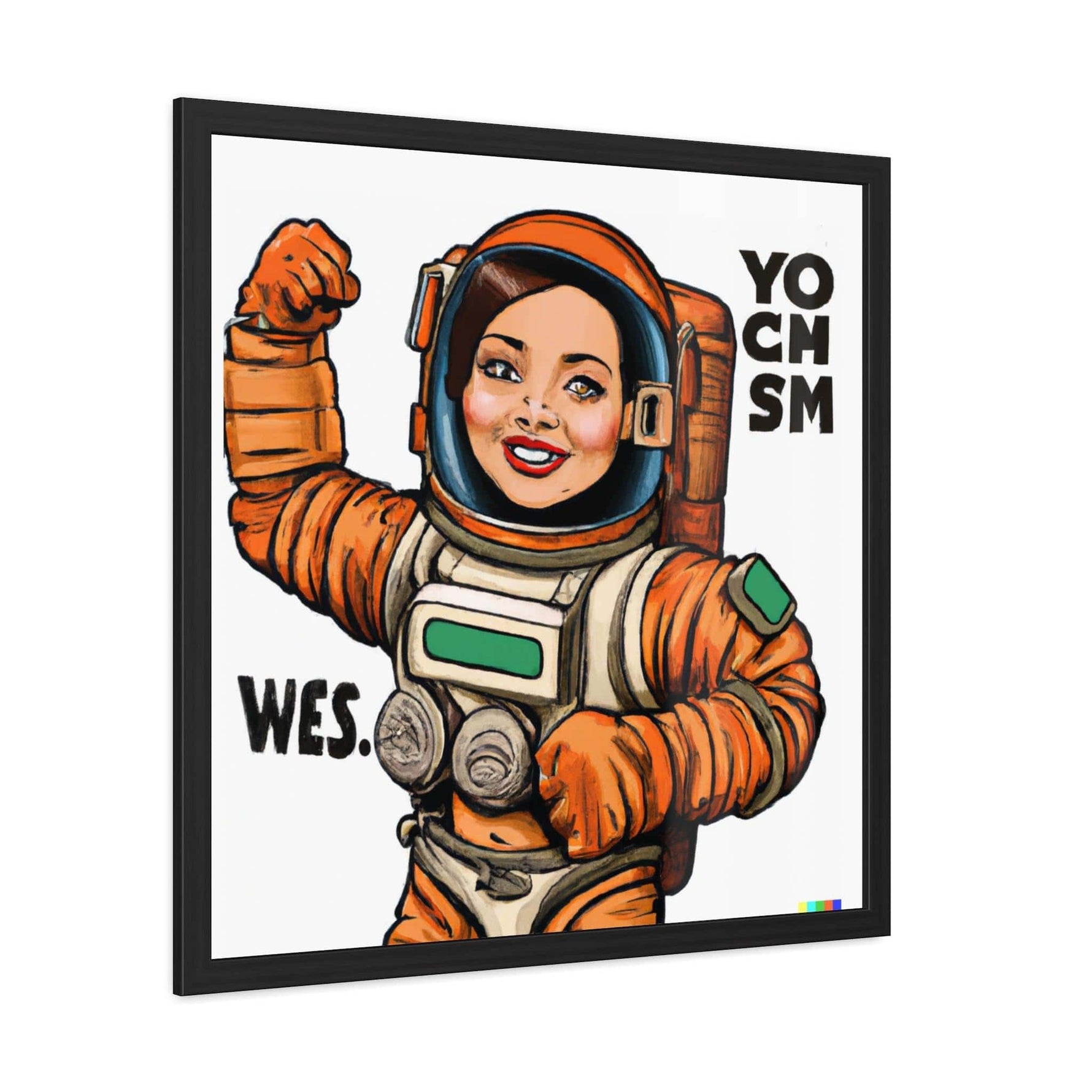 The Mars Project Feminist Astronaut Poster Wall Art