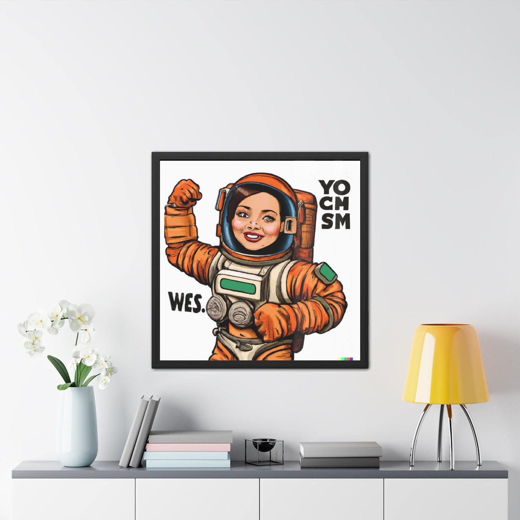 The Mars Project Feminist Astronaut Poster Wall Art