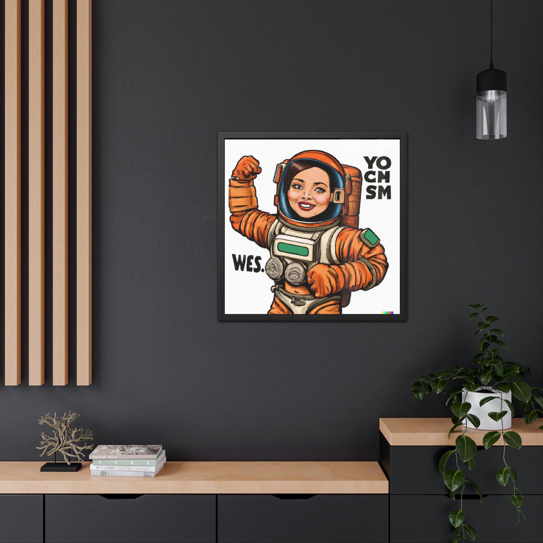 The Mars Project Feminist Astronaut Poster Wall Art