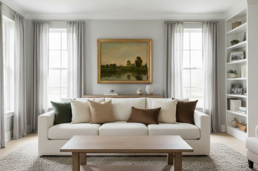 Framed room mockup - gold