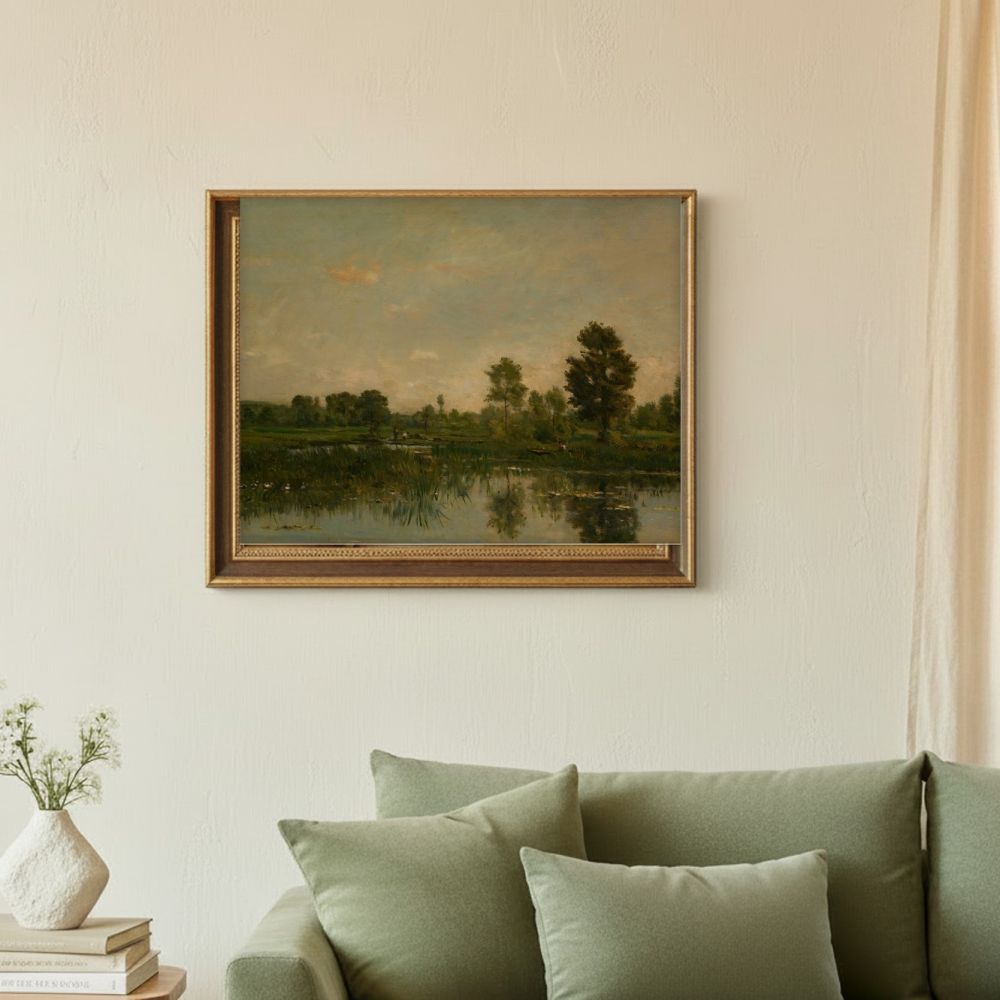 Framed room mockup - sage