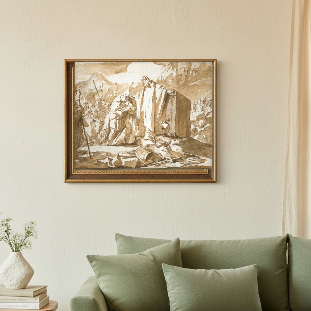 Framed room mockup - sage