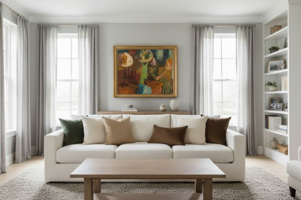 Framed room mockup - gold