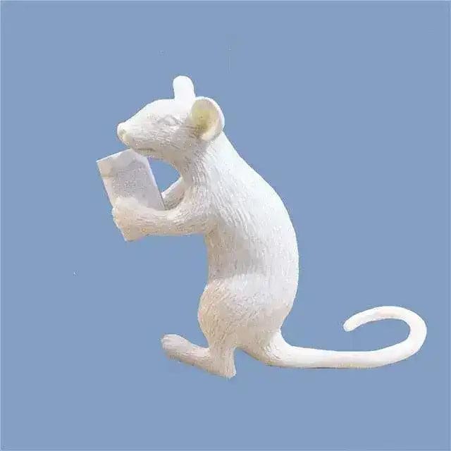 The Mini Mice Lamp Posing White