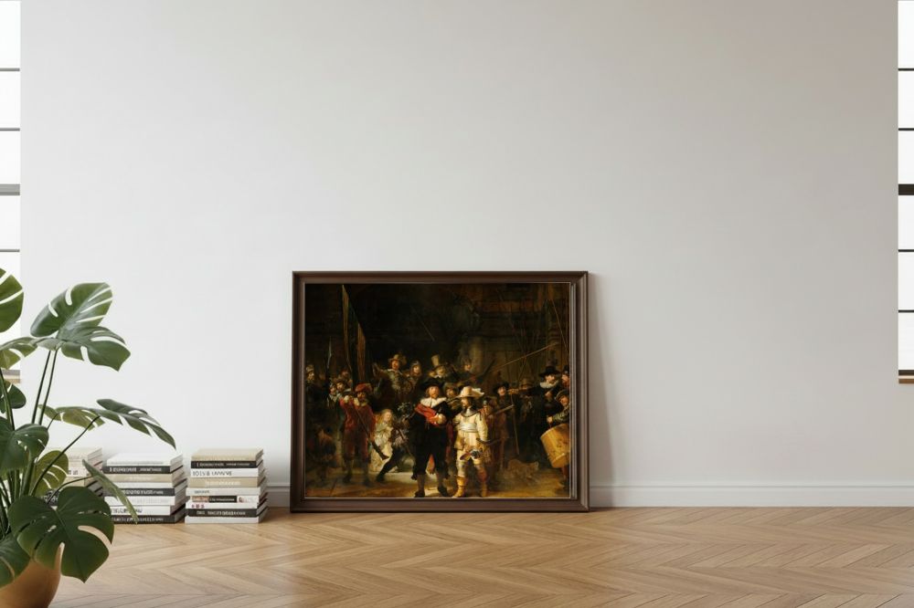 Framed room mockup - leaning