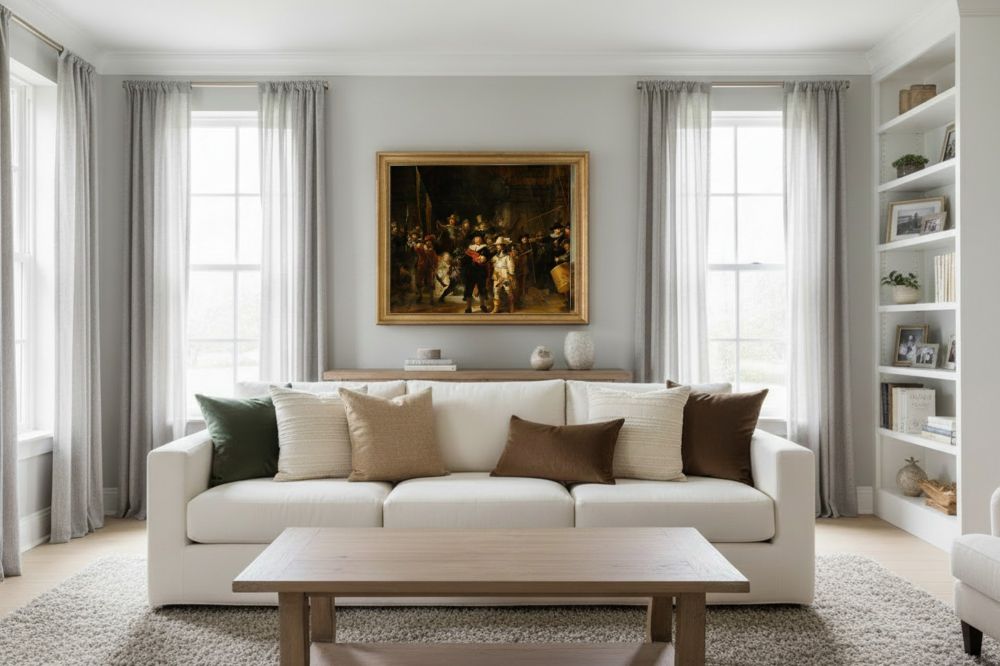 Framed room mockup - gold