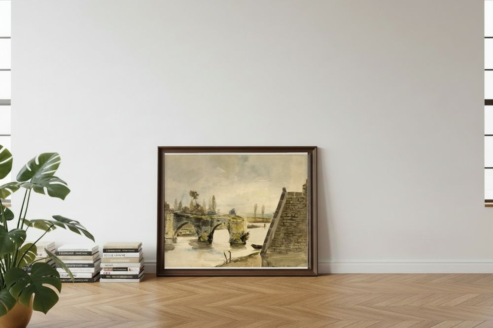 Framed room mockup - leaning