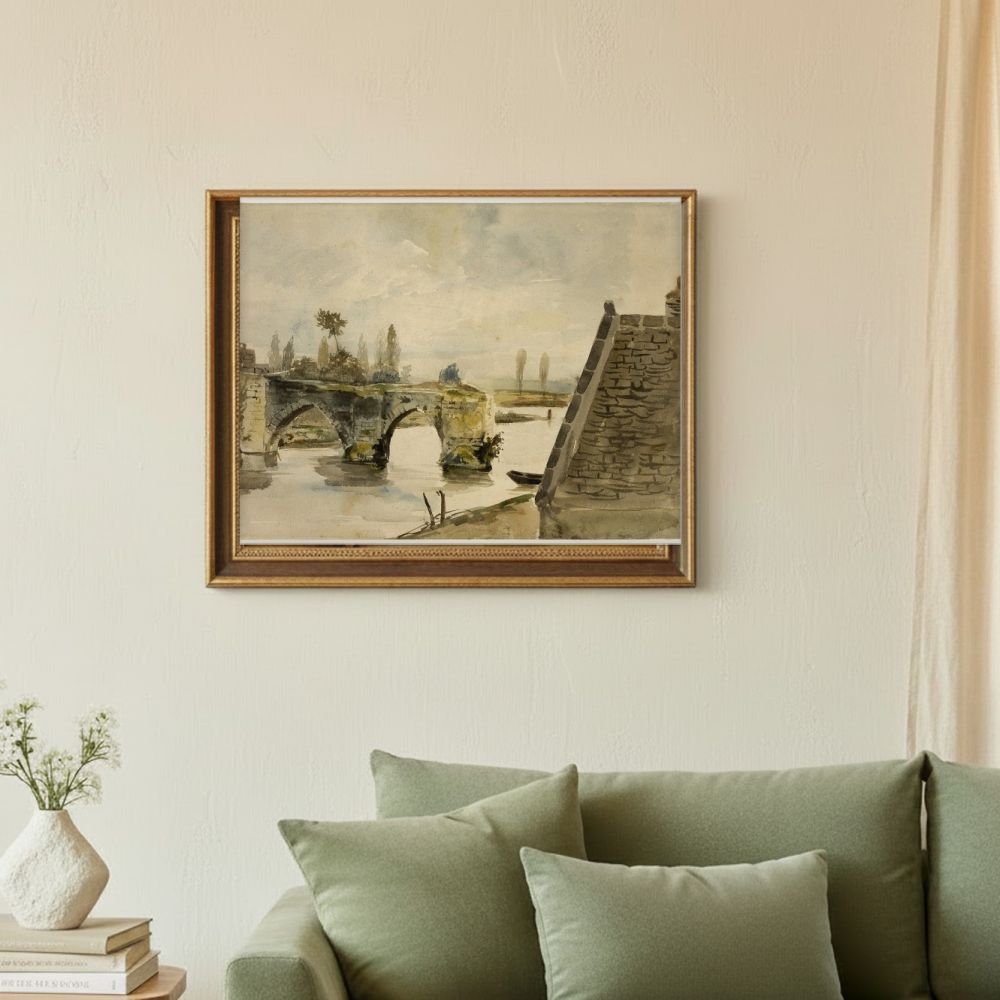 Framed room mockup - sage