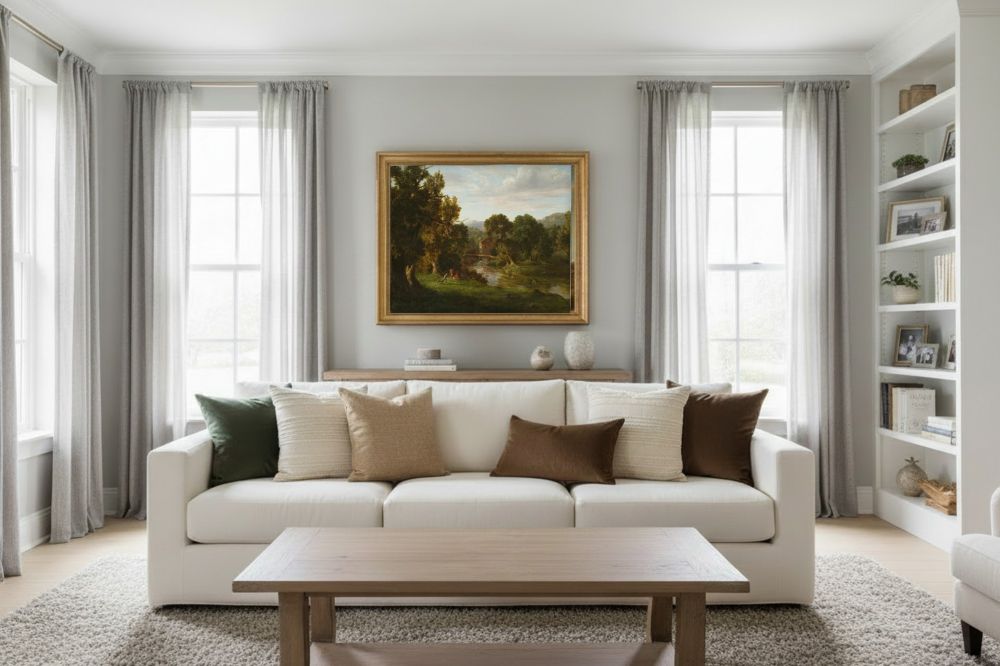 Framed room mockup - gold