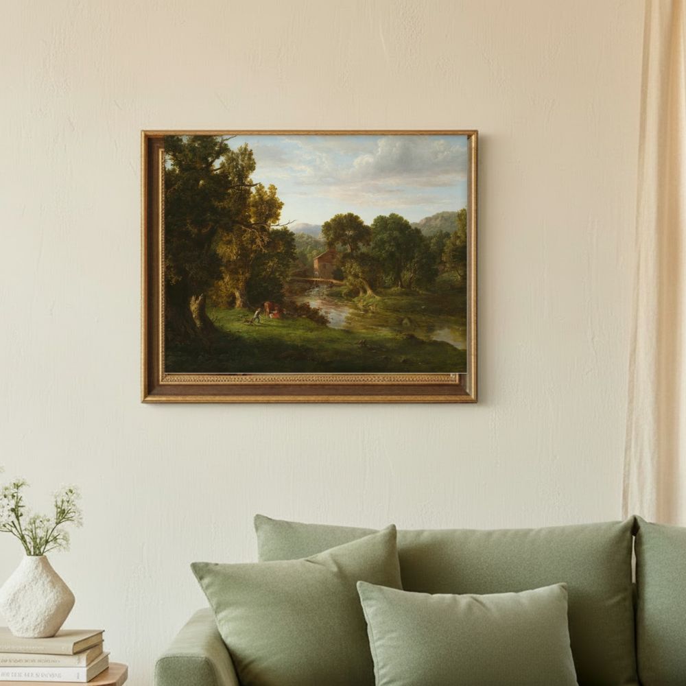 Framed room mockup - sage