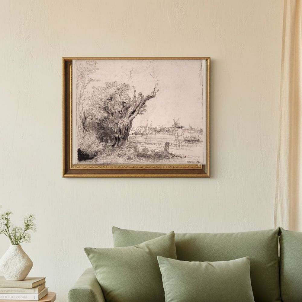 Framed room mockup - sage