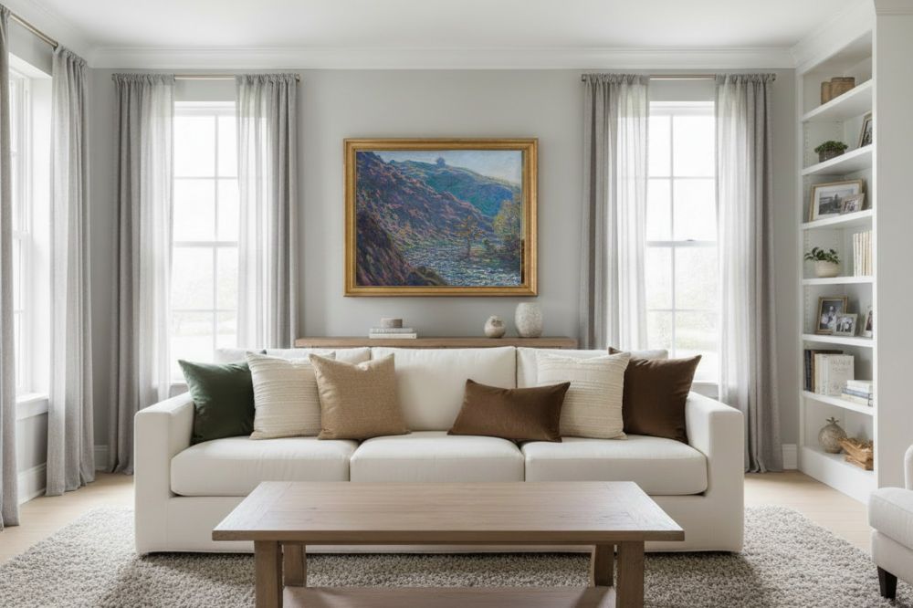 Framed room mockup - gold