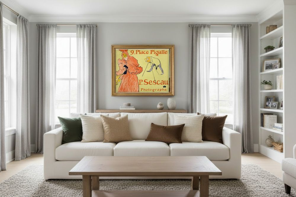 Framed room mockup - gold