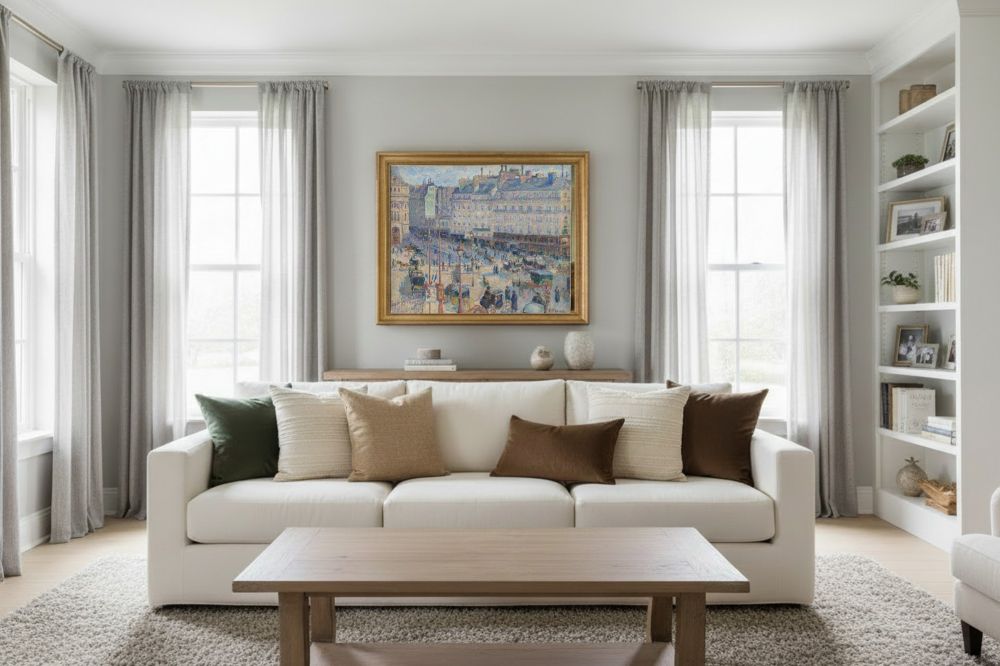 Framed room mockup - gold