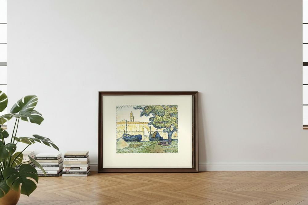 Framed room mockup - leaning