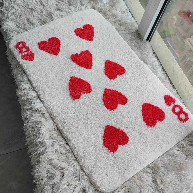 The Queen of Hearts Bath Mat