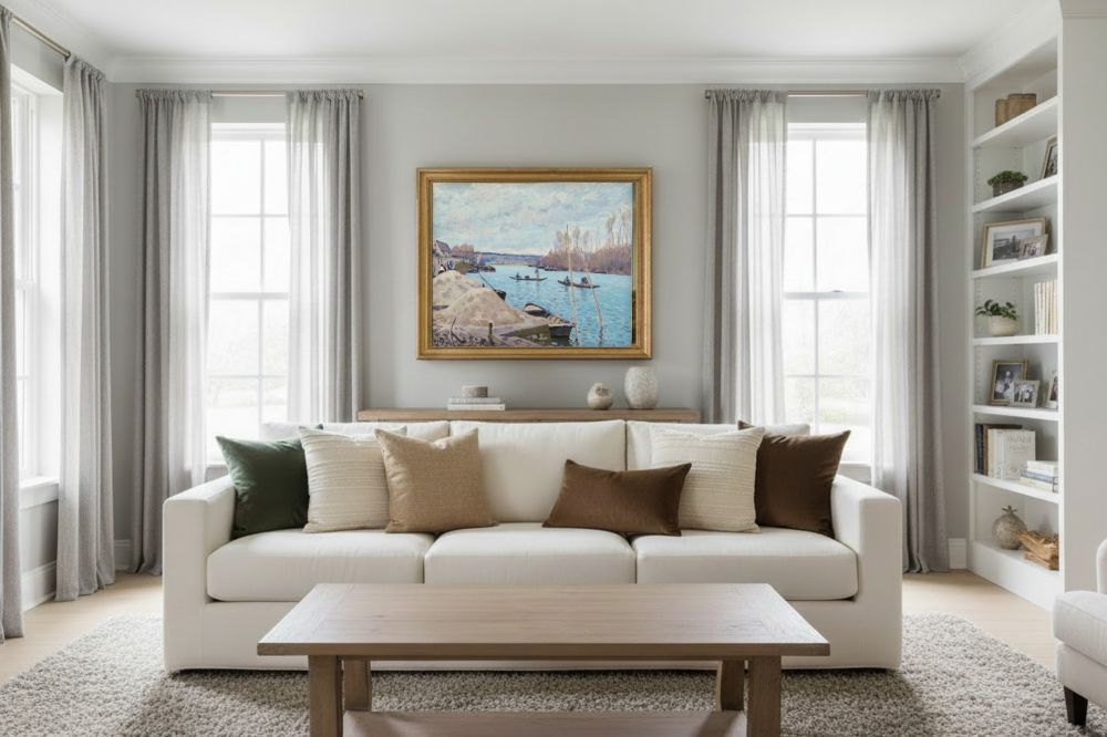 Framed room mockup - gold