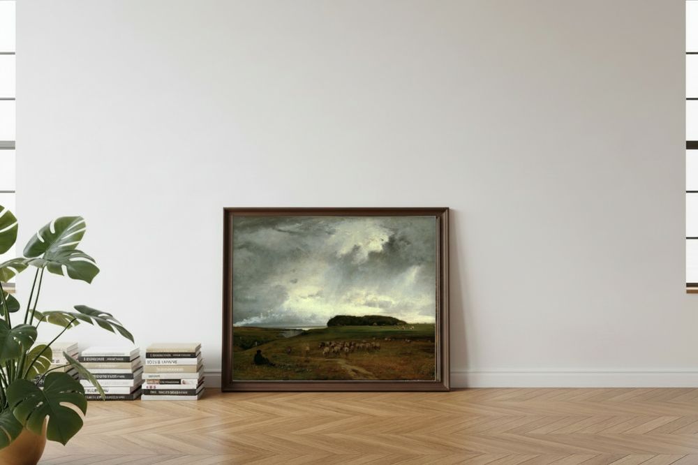 Framed room mockup - leaning