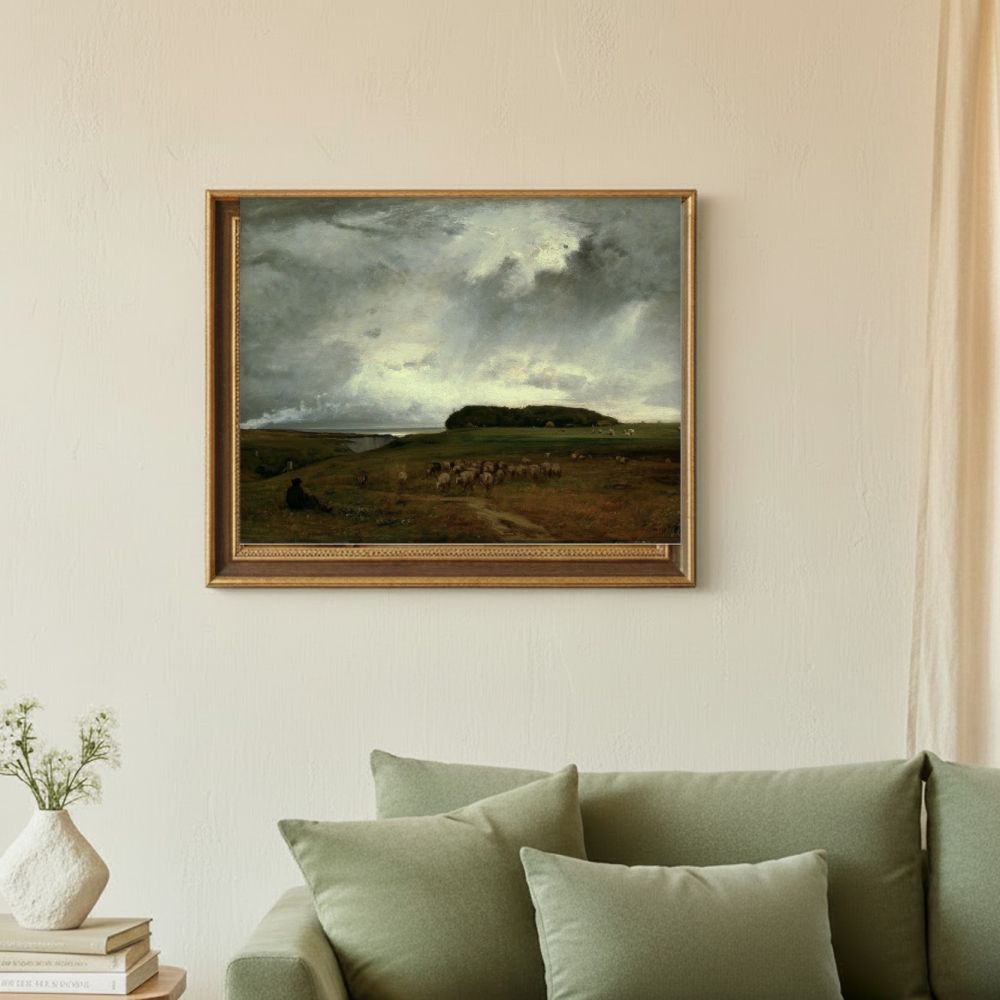 Framed room mockup - sage
