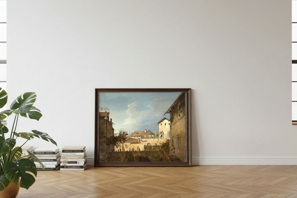 Framed room mockup - leaning