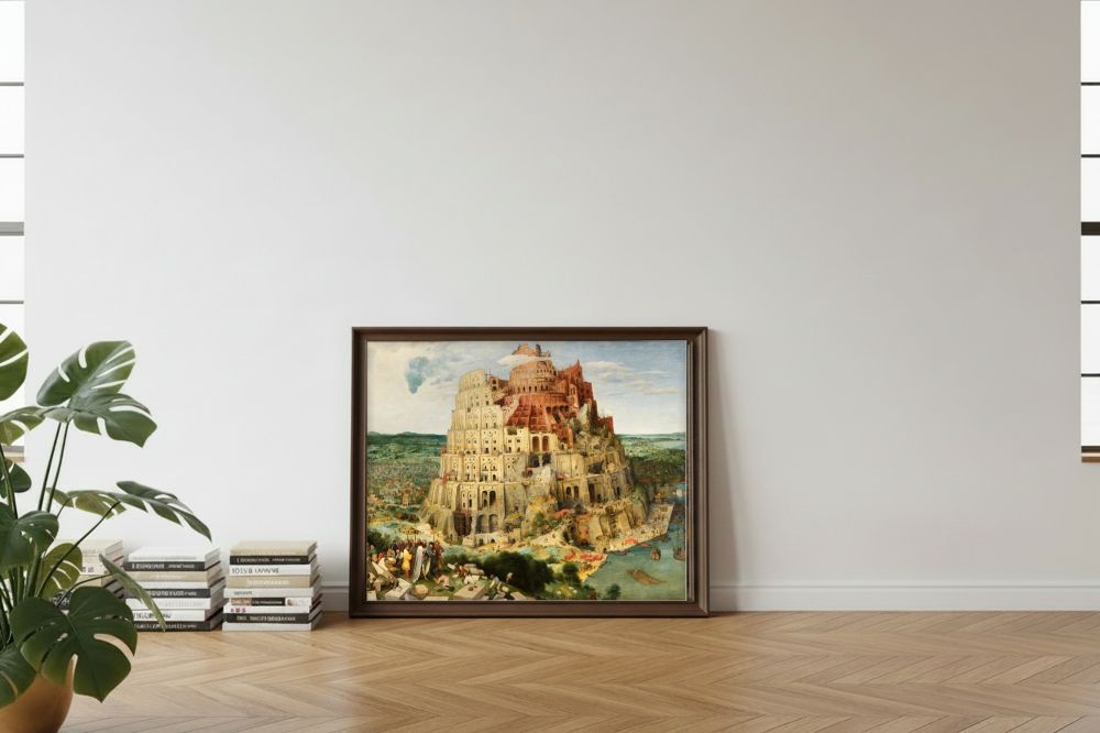 Framed room mockup - leaning