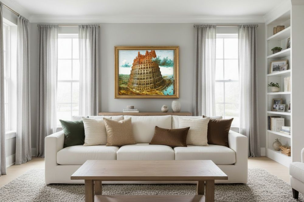 Framed room mockup - gold