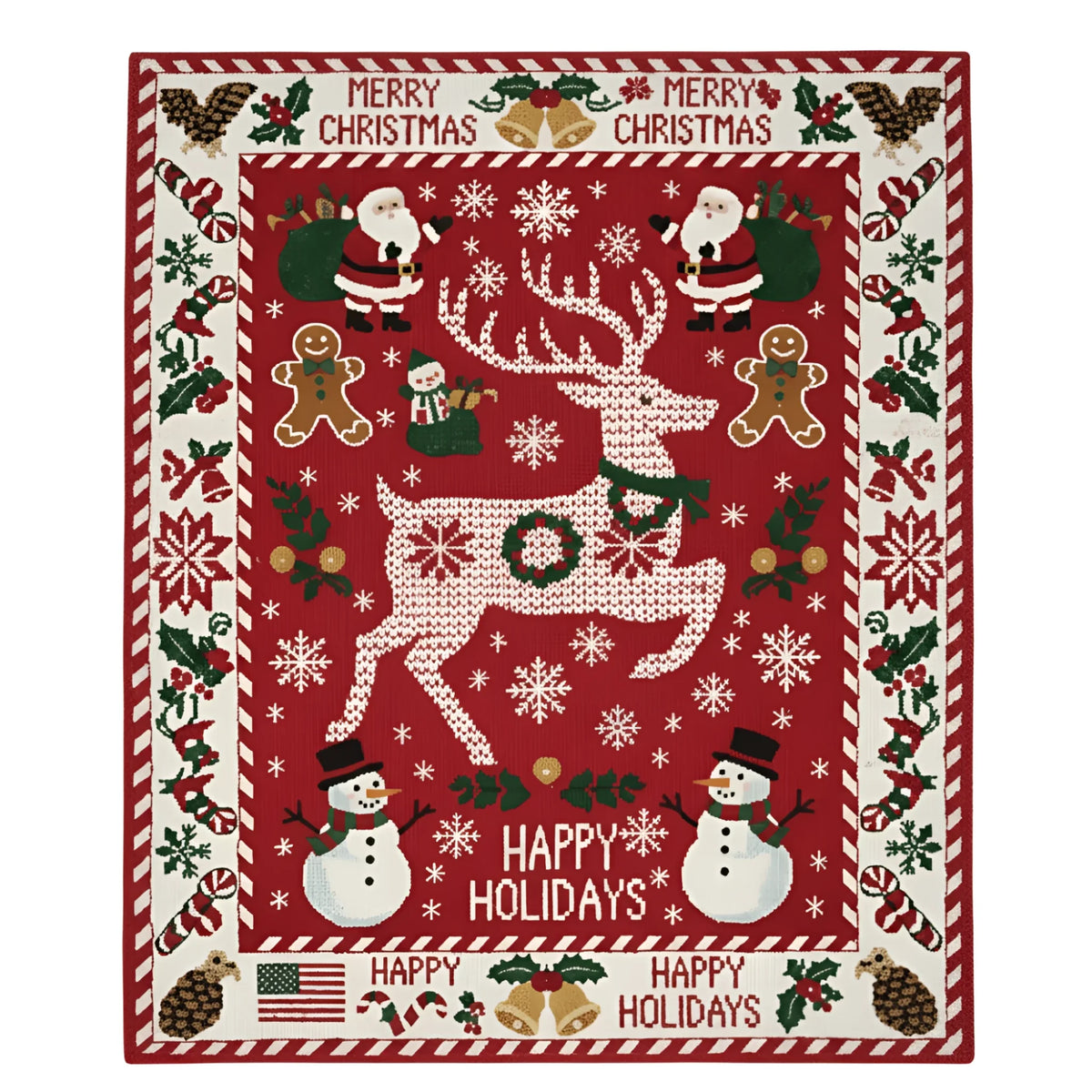 The Ugly Sweater Stag Hand - Knotted Rug - MAIA HOMES
