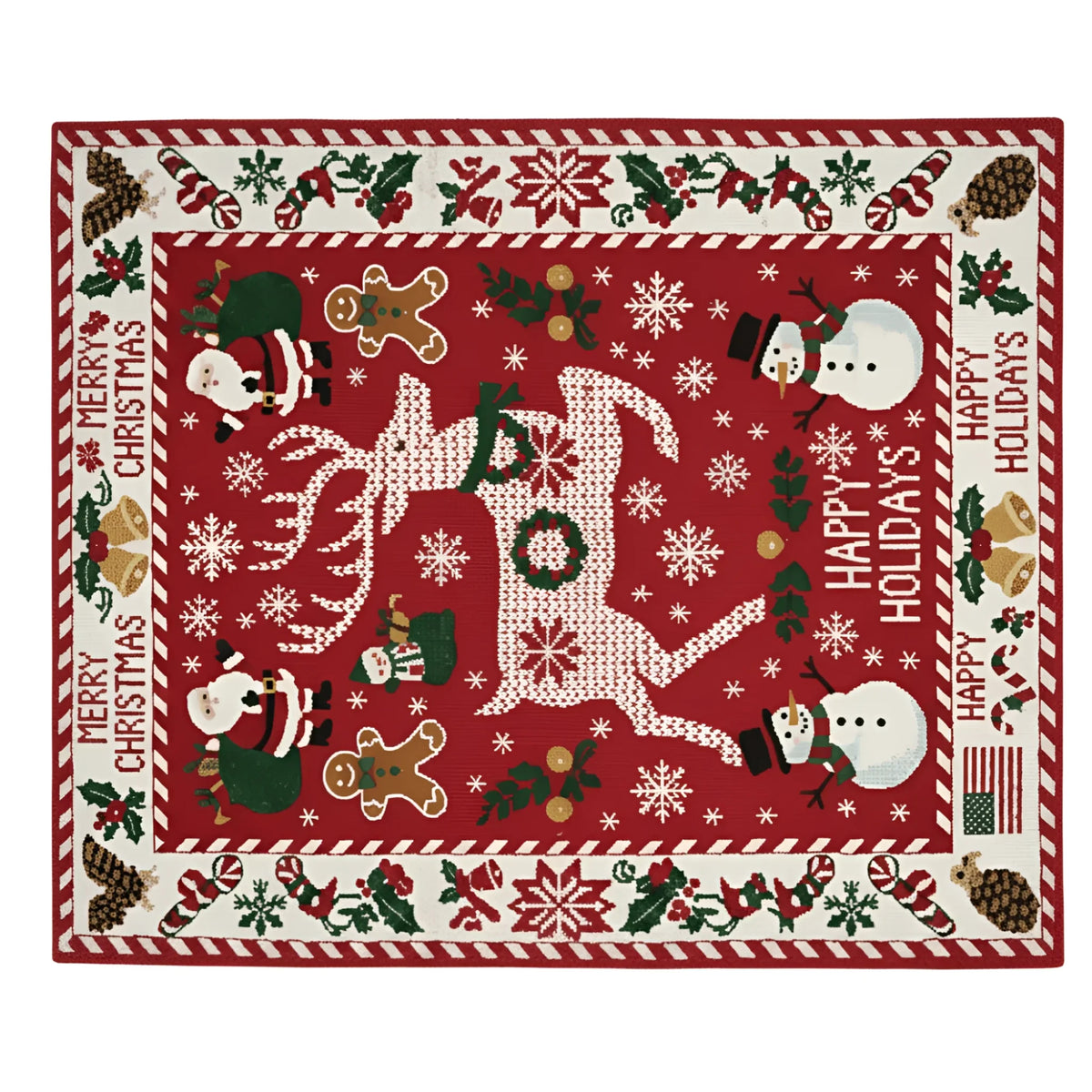 The Ugly Sweater Stag Hand - Knotted Rug - MAIA HOMES
