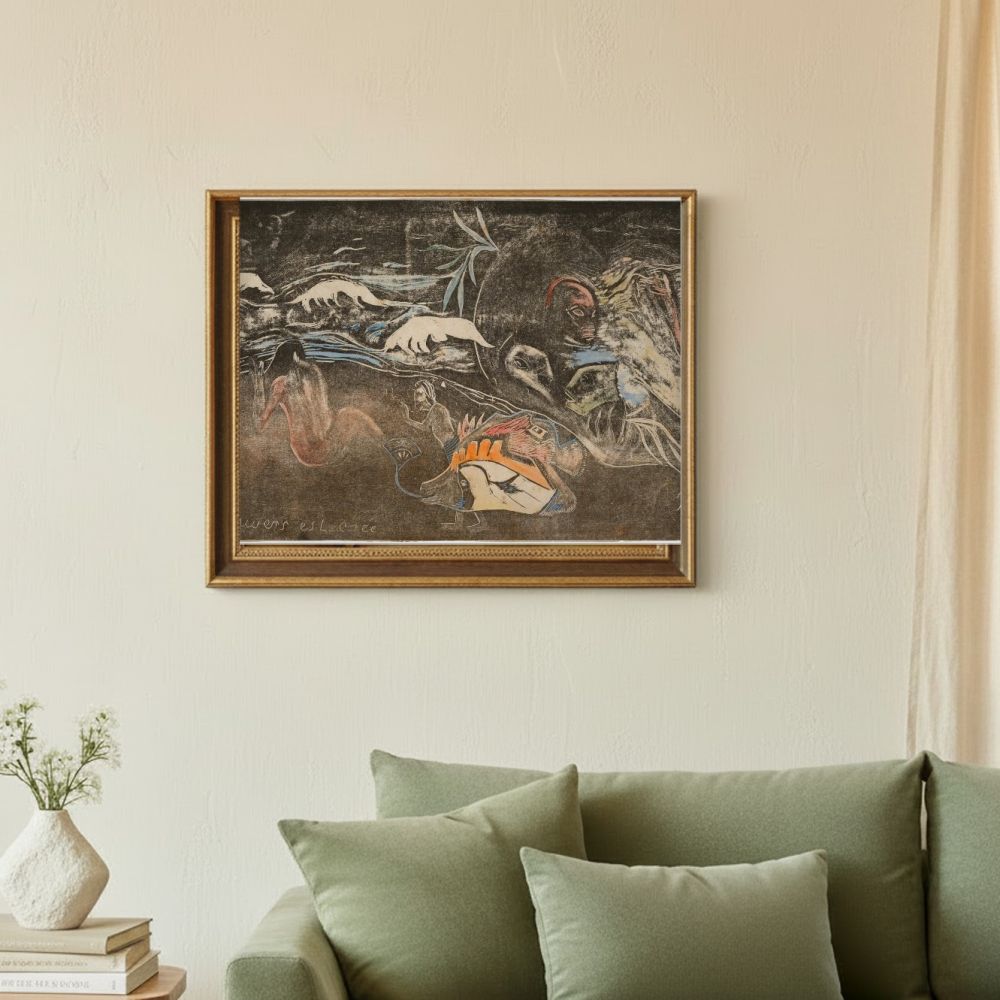 Framed room mockup - sage
