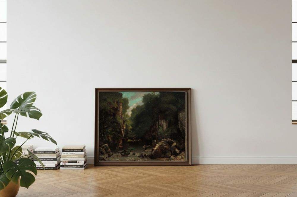 Framed room mockup - leaning