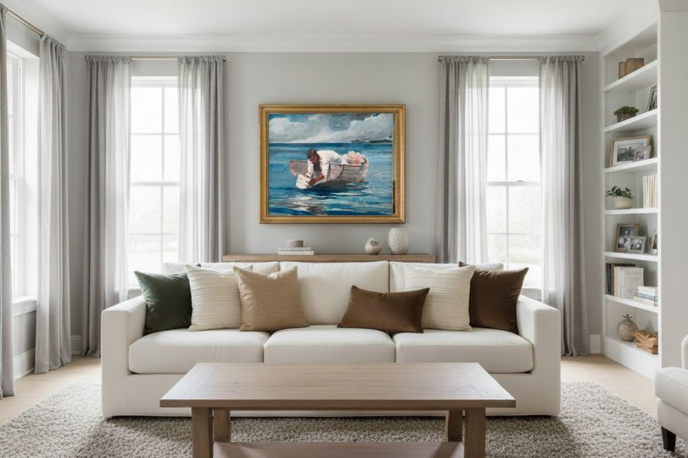 Framed room mockup - gold