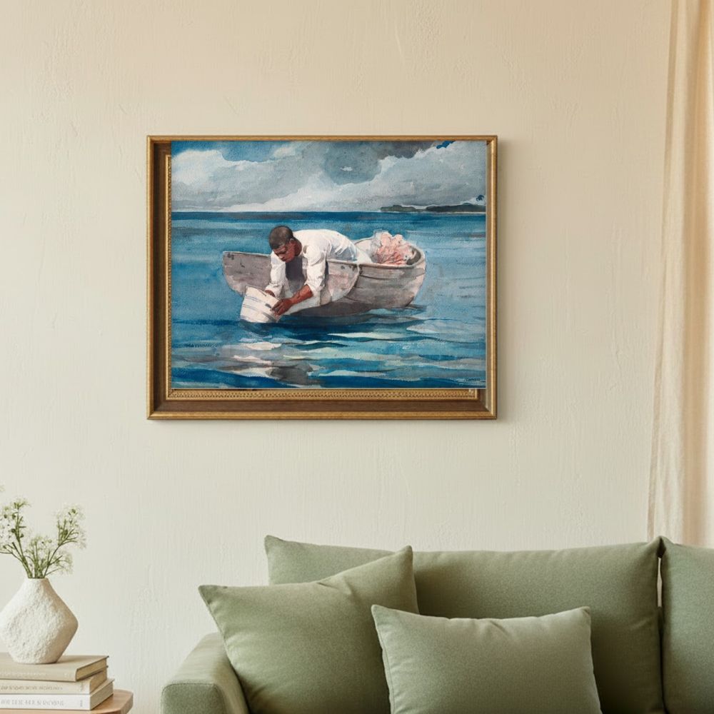Framed room mockup - sage