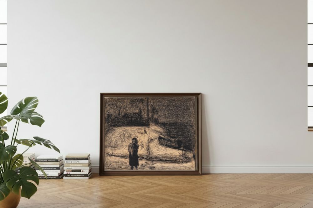 Framed room mockup - leaning