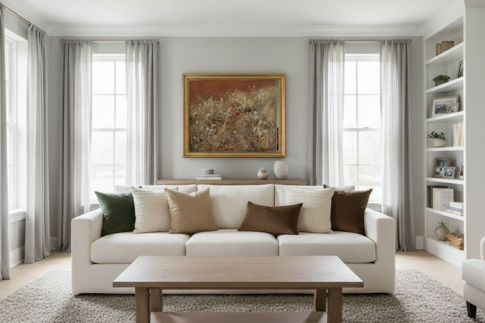 Framed room mockup - gold