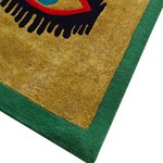Three Evil Eyes Viscose Hand Tufted Wool Rug