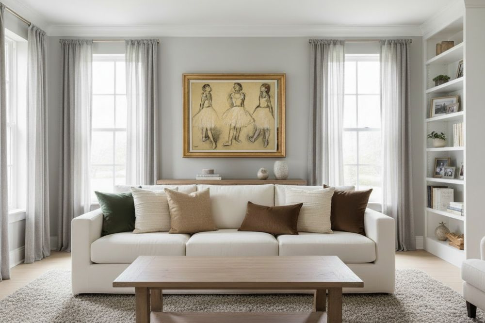 Framed room mockup - gold