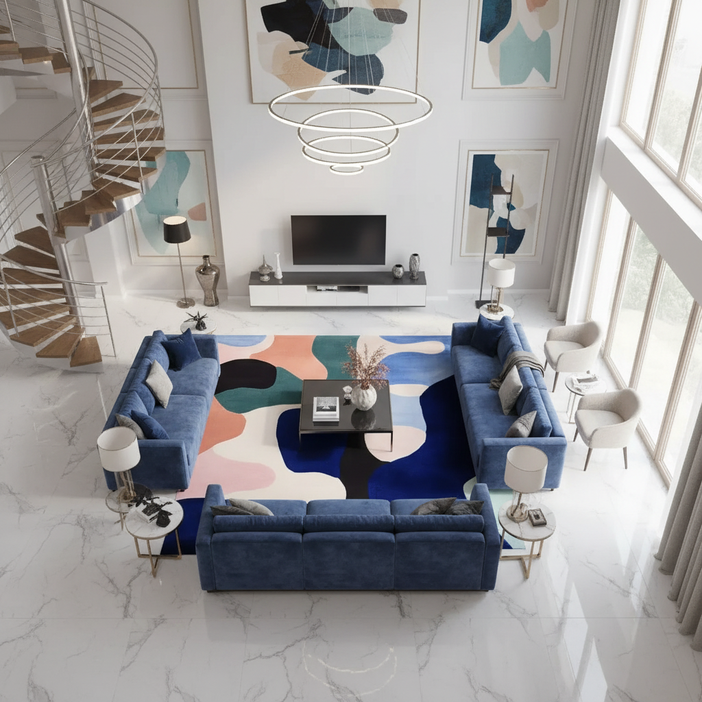 Tidal Flow Terrain Hand Tufted Rug