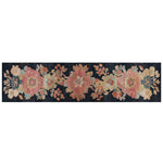 Beautiful Tidal Serenade Hand Tufted Wool Runner Rug featuring a vibrant floral design in soft pink, orange, and cream hues, perfect for enhancing kitchens, bathrooms, or hallways.