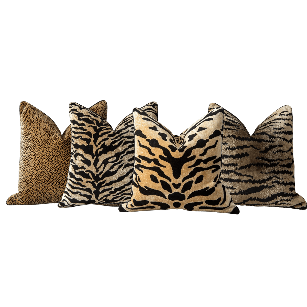 Tiger Pattern Velvet Decorative Throw Pillow Cover