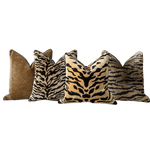 Tiger Pattern Velvet Decorative Throw Pillow Cover