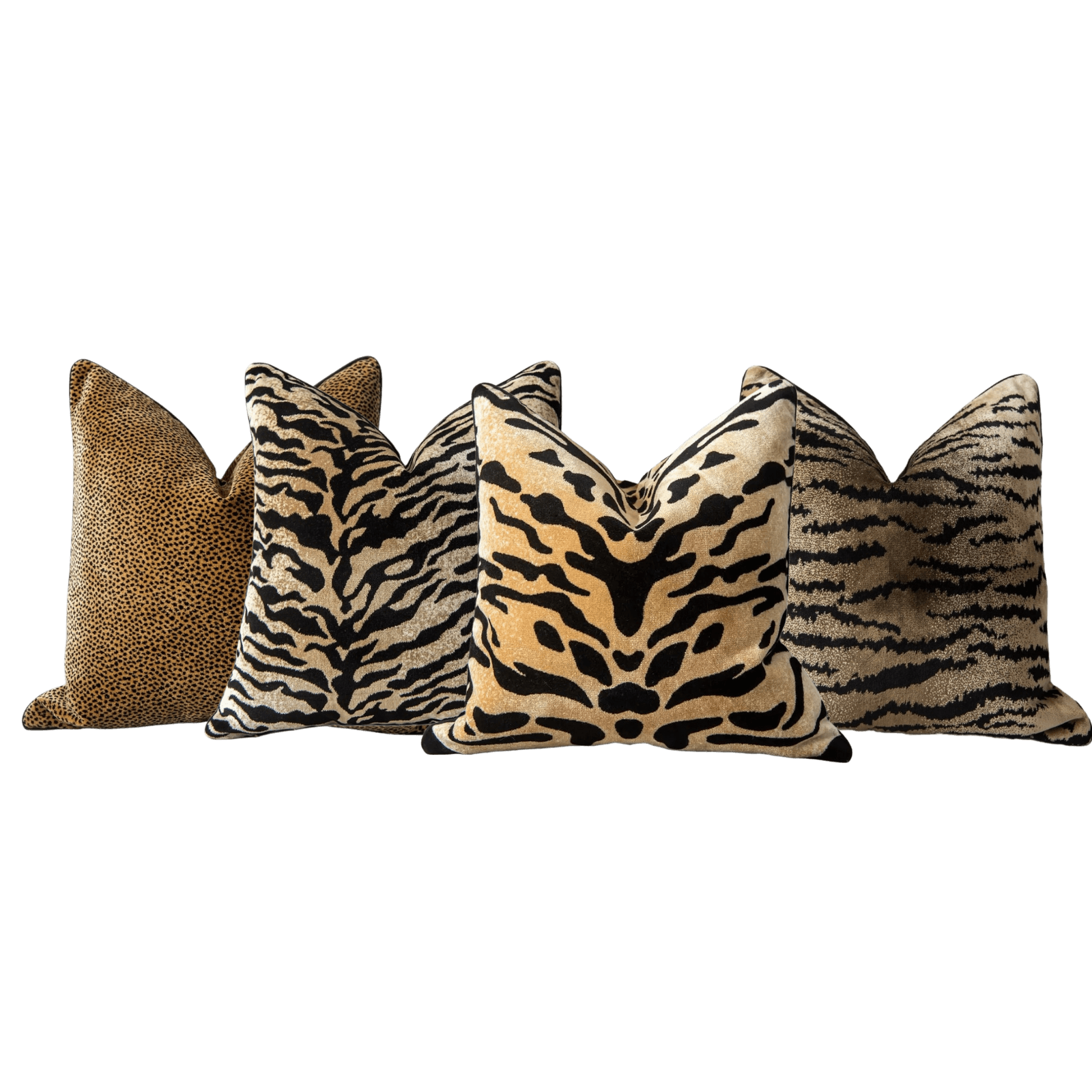 Tiger Pattern Velvet Decorative Throw Pillow Cover