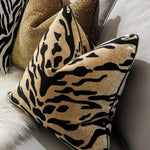 Tiger Pattern Velvet Decorative Throw Pillow Cover