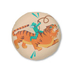 Tiger Rodeo Tufted Round Floor Pillow - MAIA HOMES
